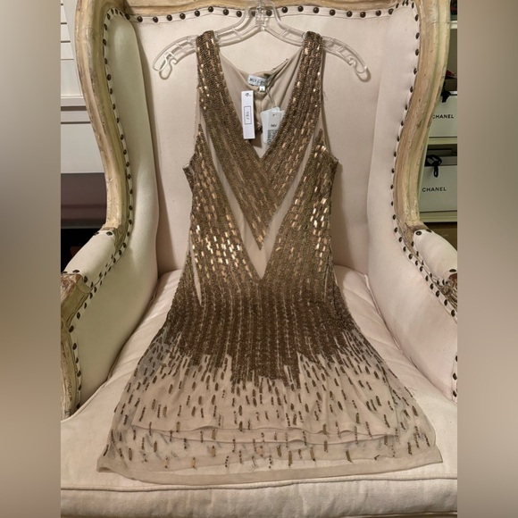 MLV & Free People too late to say sorry beaded dress - Picture 2 of 12